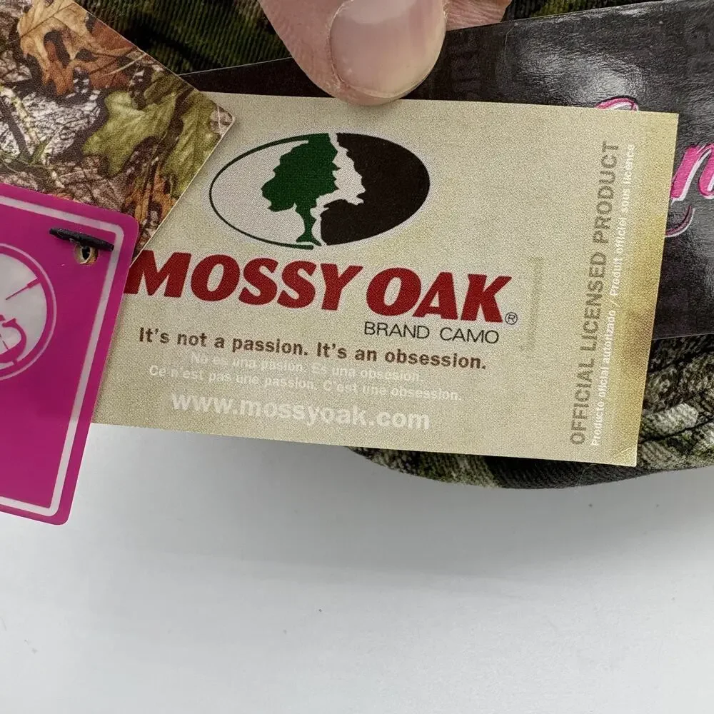 Mossy Oak Girls With Guns‎ Hat Cap Womens Strap Back Obsession Camo Pink Scope
